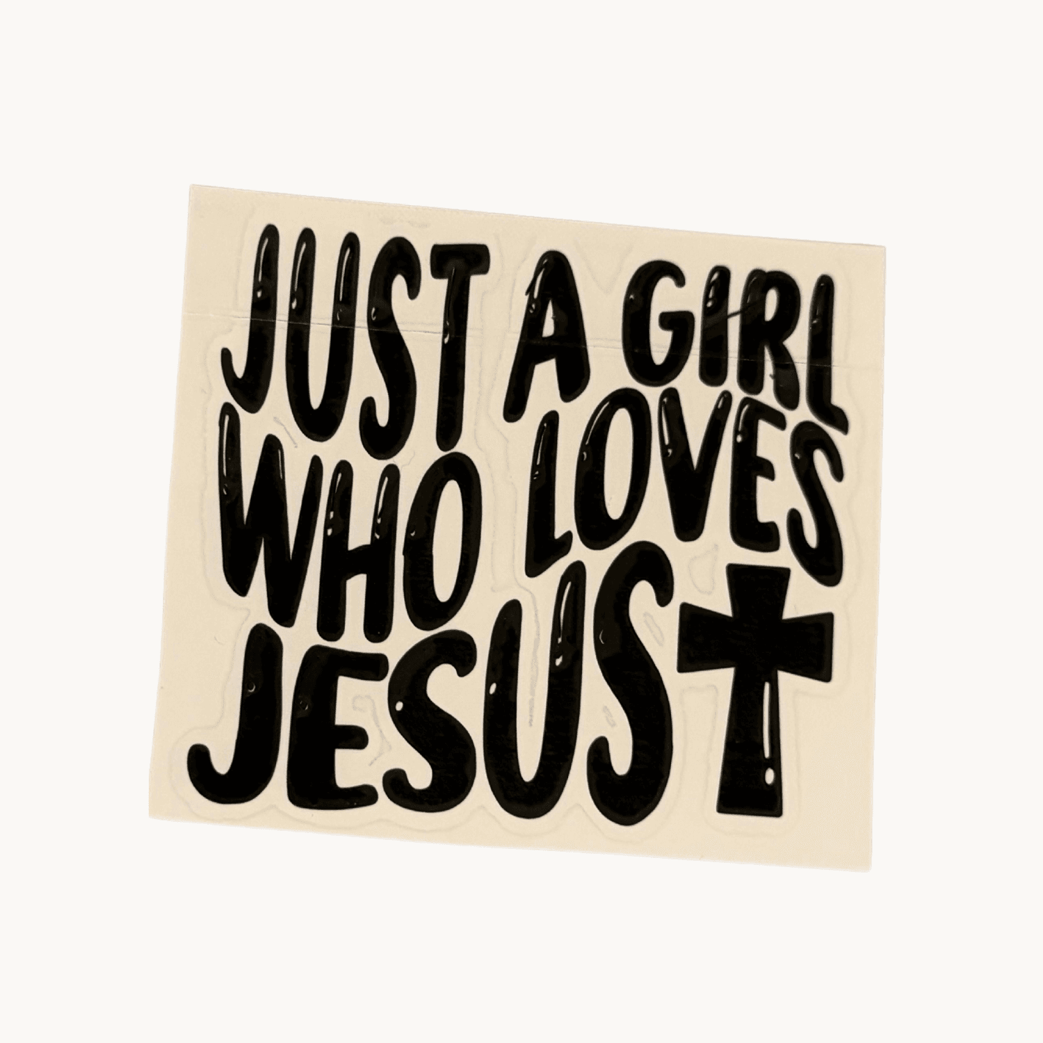 Just a Girl Who Loves Jesus Decal